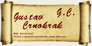 Gustav Crnokrak vizit kartica